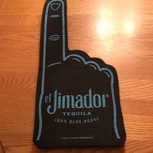 Tequila inspired foam finger and shot glass